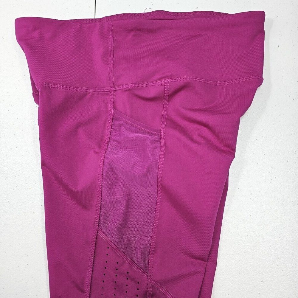 Champion Womens Leggings Size Large Fuchsia Pink Running Yoga Pockets Athletic - Picture 4 of 9
